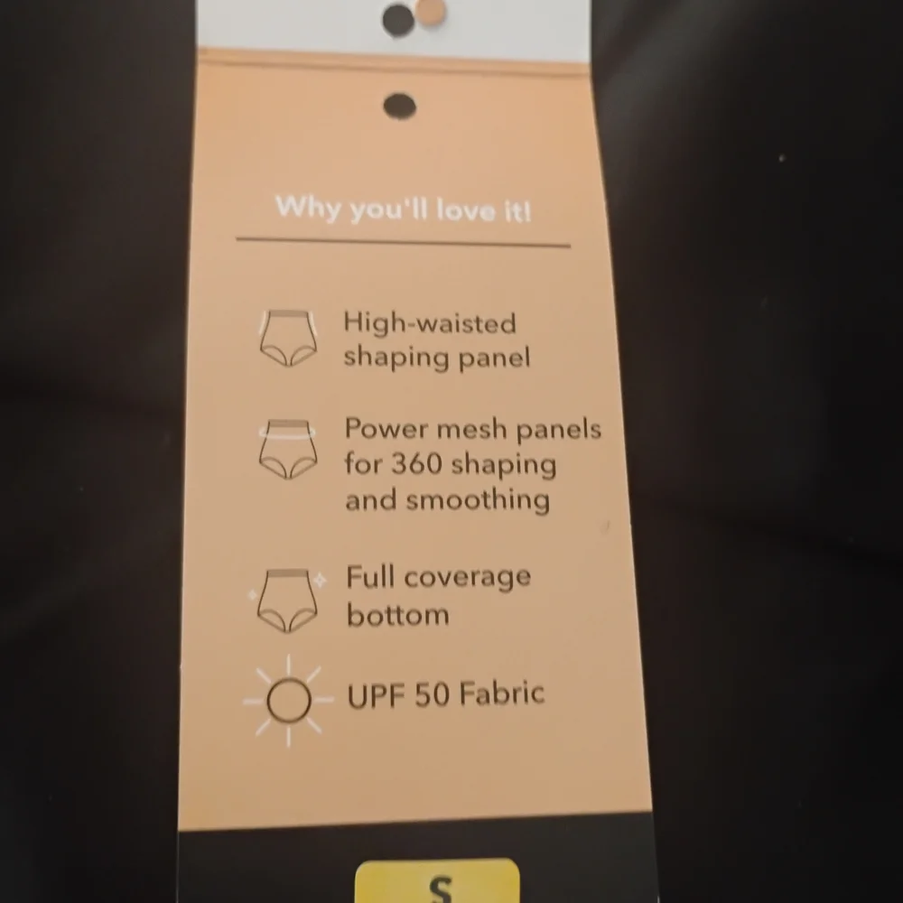 High-Waisted Tummy Control Bikini Bottom - Black - Picture 6 of 11